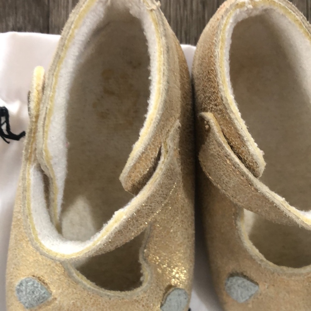 Little Marc Jacobs Mouse Gold Flats - Picture 6 of 6